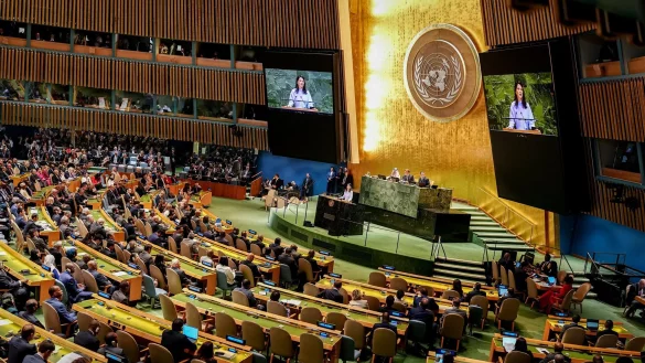 Die USA beschr&auml;nken den Zugang zu Gro&szlig;handelsm&auml;rkten und Luxusg&uuml;tern f&uuml;r die iranische Delegation w&auml;hrend deren Besuch bei der UN-Generalversammlung in New York. - &copy; Kay Nietfeld/dpa