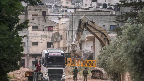 Mehrere Medien berichteten, dass sich die Delegation in Dschenin auch ein Bild von dem dortigen Flüchtlingslager machen wollte. (Archivbild) - © Nidal Eshtayeh/XinHua/dpa