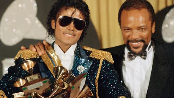 Für das Album «Thriller» wurden Michael Jackson und Quincy Jones mit mehreren Grammys ausgezeichnet. - © Doug Pizac/AP/dpa