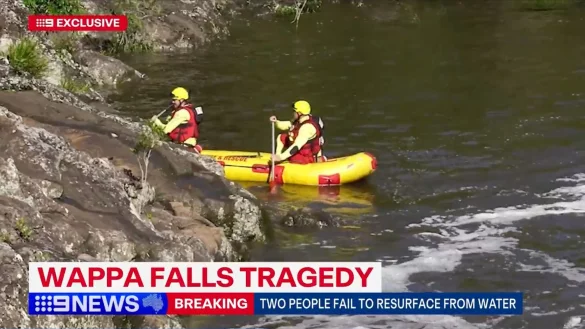 Die Wappa Falls in Queensland gelten als gef&auml;hrlich - es gab dort schon einige Todesf&auml;lle. - &copy; 9news/9NEWS/AAP/dpa