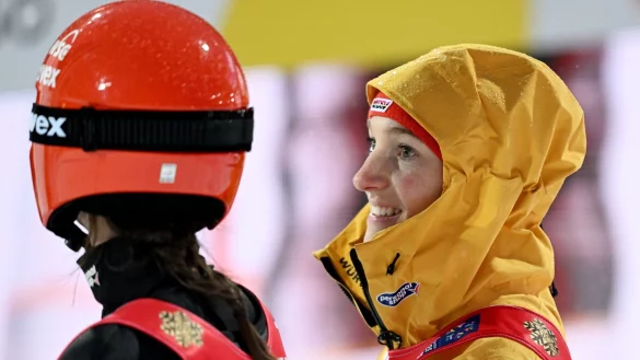 Wird wohl keine Tournee mehr aktiv erleben: Katharina Schmid. - © Hendrik Schmidt/dpa