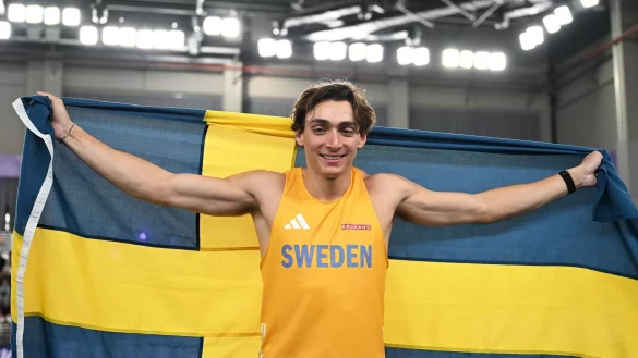 Nächster Weltrekord: Stbahochspringer Armand Duplantis. - © Song Yanhua/XinHua/dpa