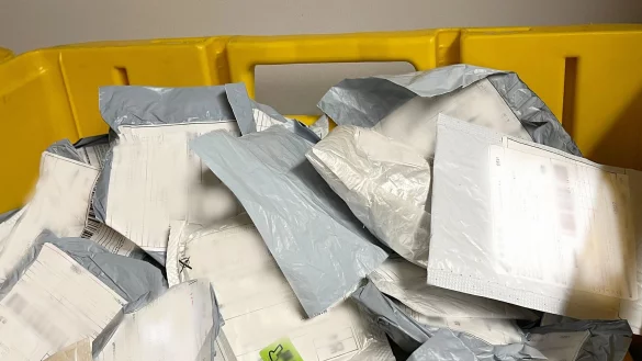 Beschlagnahmte Sendungen, in denen in vielen Fällen nicht bestelltes Saatgut verschickt wurde, - © K. Kaminski/Julius Kühn-Institut (JKI)/dpa