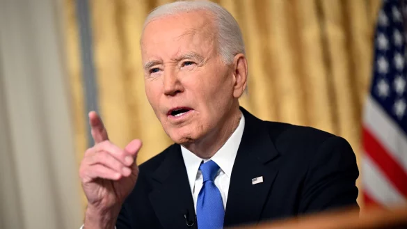 Biden nutzte seine Abschiedsrede, um seinen Landsleuten eindringlich ins Gewissen zu reden. - © Mandel Ngan/Pool AFP/AP/dpa