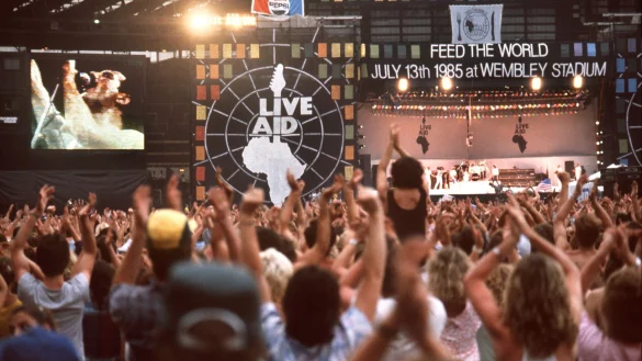 Der mitreißende Auftritt von Queen bei «Live Aid» ist legendär. (Archivbild) - © picture alliance / dpa