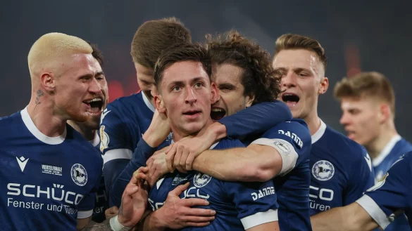 Bielefelds Pokalheld Marius W&ouml;rl kehrt im Sommer zu Hannover 96 zur&uuml;ck. - &copy; Friso Gentsch/dpa