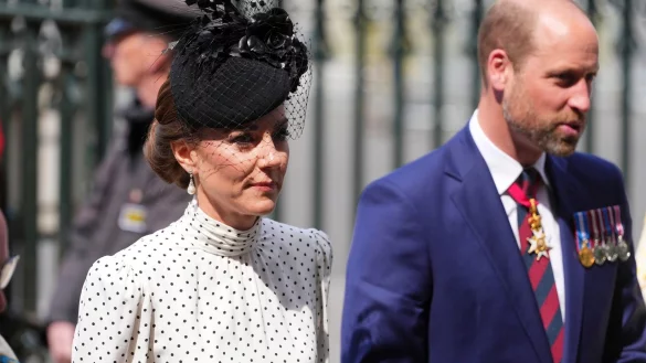 Prinzessin Kate und Prinz William sind beim Staatsbesuch von Frankreichs Präsident Emmanuel Macron und seiner Frau Brigitte dabei. (Archivfoto) - © Kirsty Wigglesworth/AP/dpa