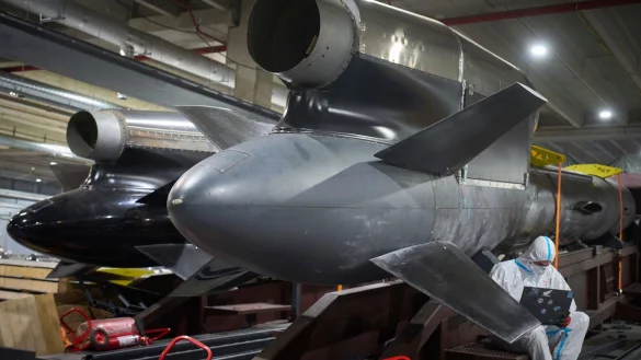 Die Ukraine baut selbst neue Marschflugk&ouml;rper vom Typ Flamingo. - &copy; Efrem Lukatsky/AP/dpa