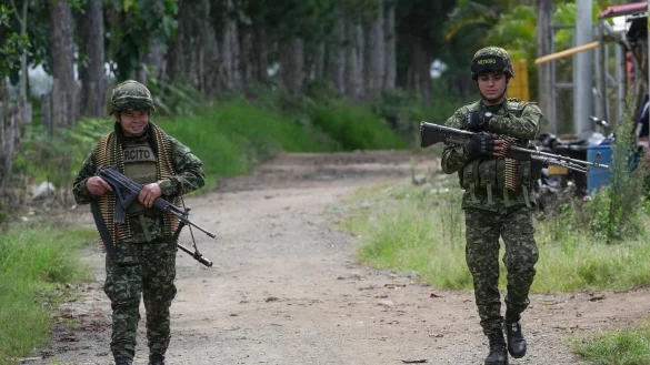 Hinter dem Angriff d&uuml;rfte eine Splittergruppe der Farc-Rebellen stecken. (Archivbild) - &copy; Juan B Diaz/AP