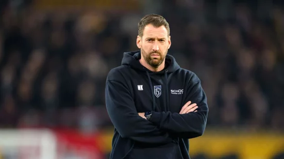 Mitch Kniat hat in Bielefeld auch schon schwierige Zeiten erlebt. - &copy; Robert Michael/dpa