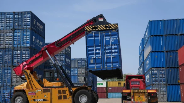 China hat 125 Prozent Zölle auf US-Importe erhoben. - © Zheng Huansong/XinHua/dpa