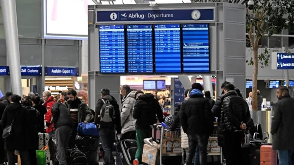 Aufgrund der technischen Störung kommt es an mehreren deutschen Flughäfen zu Verzögerungen. - © Roberto Pfeil/dpa