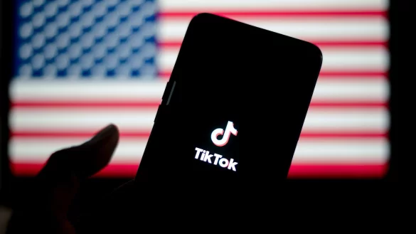 Am Sonntag war Tiktok plötzlich wieder zurück. - © Adriana Adie/ZUMA Press Wire/dpa