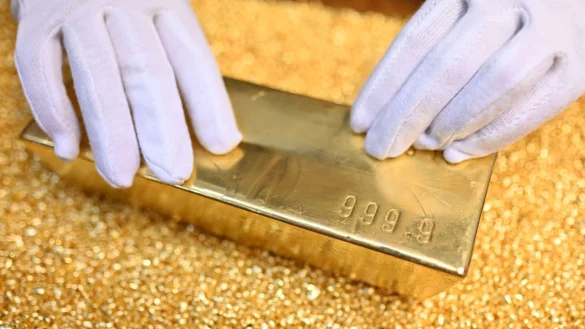 Trumps Zollpaket treibt den Goldkurs auf einen Rekordwert. (Archivbild) - &copy; Uli Deck/dpa