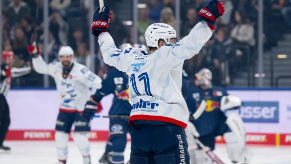 Kristian Reichel erzielte die Mannheimer F&uuml;hrung in M&uuml;nchen - &copy; Sven Hoppe/dpa