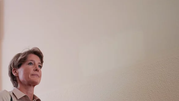 Christina Block auf dem Weg zum Sitzungssaal im Strafjustizgeb&auml;ude. - &copy; Marcus Brandt/dpa