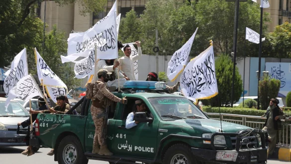 F&uuml;r die militant-islamistischen Taliban ist der Jahrestag des Abzugs der US-gef&uuml;hrten Truppen aus Afghanistan ein Grund zum Feiern. - &copy; Siddiqullah Alizai/AP/dpa