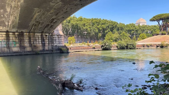 Wer will hier ins Wasser? Das Schwimmen im Tiber soll k&uuml;nftig wieder m&ouml;glich sein. - &copy; Robert Messer/dpa