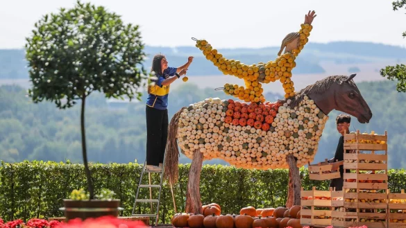 Im Schlosspark Lichtenwalde beginnt ein ungew&ouml;hnliches Festival. - &copy; Jan Woitas/dpa