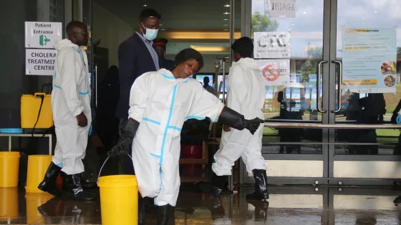 Die Weltgesundheitsorganisation (WHO) sieht die Cholera in Afrika weiter auf dem Vormarsch. - © --/AP/dpa