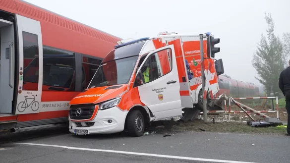 Die Patientin im Rettungswagen starb. - &copy; TV7News/dpa