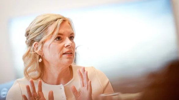 Bundestagspr&auml;sidentin Julia Kl&ouml;ckner kritisiert eine Entwertung der Erststimme. - &copy; Kay Nietfeld/dpa