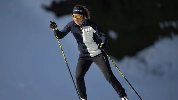 Laura Dahlmeier ist beim Bergsteigen verunglückt. (Archivbild) - © Hendrik Schmidt/dpa