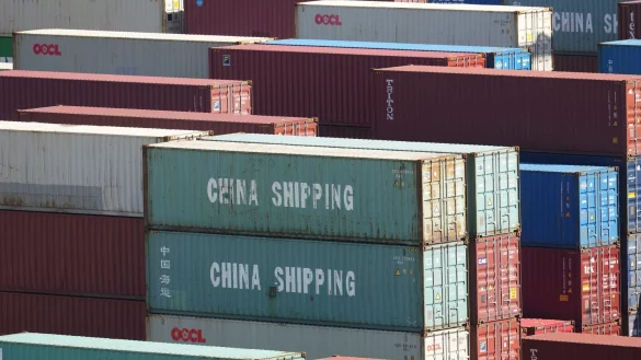 Die EU-Staaten haben den Weg für erste Gegenzölle zwischen 10 und 25 Prozent als Reaktion auf die von US-Präsident Donald Trump angeordneten Zölle freigemacht. (Archivbild) - © Damian Dovarganes/AP/dpa