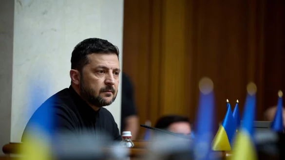Selenskyj steht nach dem Vorgehen rund um die Antikorruptionsbeh&ouml;rden unter Druck. (Archivbild) - &copy; Vadym Sarakhan/AP/dpa
