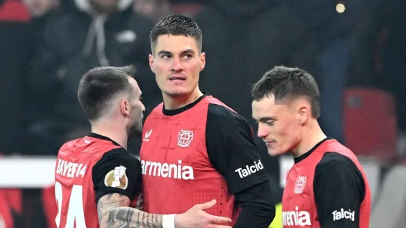 Bayer-Star Patrik Schick findet, dass Wirtz und Xhaka kaum zu ersetzen sind. - © Federico Gambarini/dpa