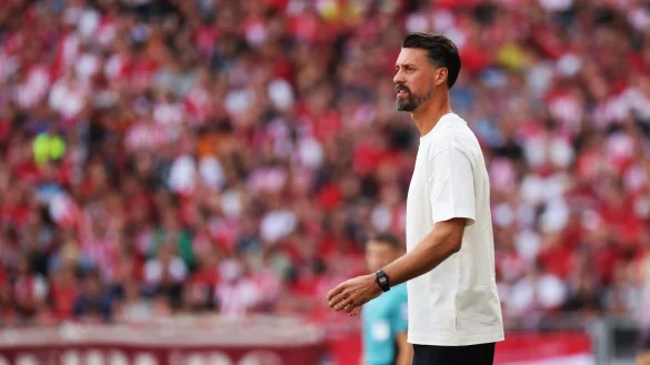 Erstes Bundesligaspiel als Trainer: Sandro Wagner. - © Philipp von Ditfurth/dpa