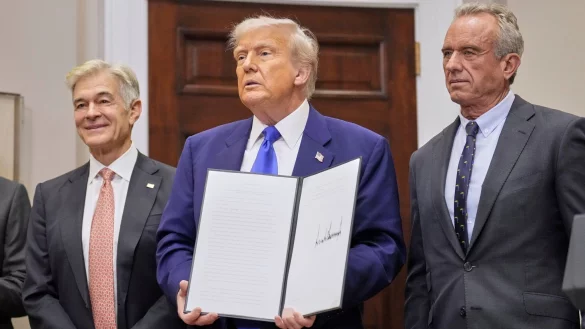 Mit einem neuen Dekret nimmt Trump die Pharmabranche ins Visier. - &copy; Mark Schiefelbein/AP/dpa