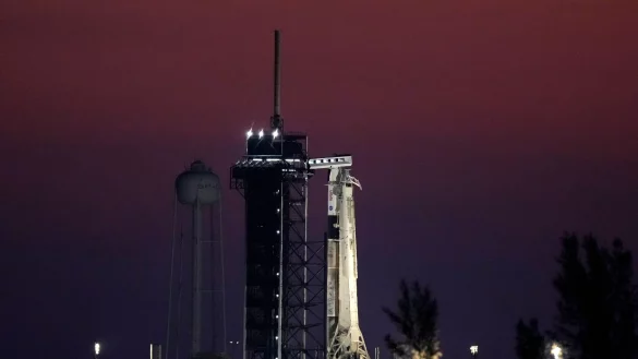 Die Crew 11 ist mit der Falcon 9 zur ISS gestartet. - &copy; Chris O\'Meara/AP/dpa