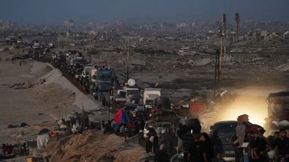 Israels Armee hat die Bewohner der Stadt Gaza zur Flucht aufgerufen. - &copy; Abdel Kareem Hana/AP/dpa