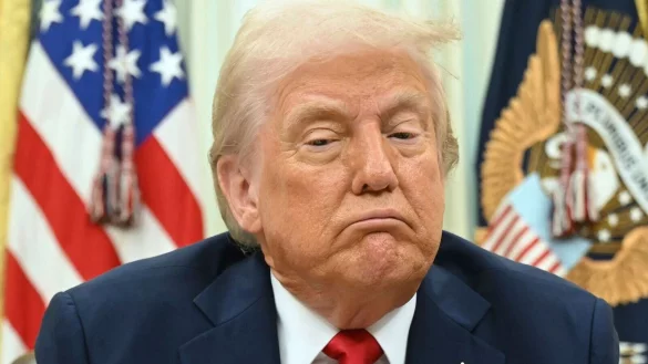 Trump will seine Pläne am Mittwoch im Rosengarten vorstellen. - © Uncredited/Pool/AP/dpa