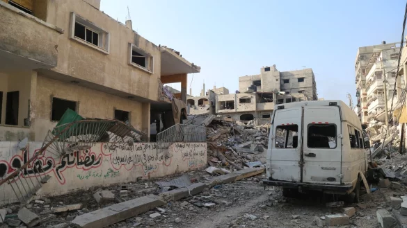 Bei einem israelischen Drohnenangriff in der n&ouml;rdlichen Gaza-Stadt Beit Lahia kamen mindestens neun Pal&auml;stinenser ums Leben. (Archivbild) - &copy; Abboud/XinHua/dpa
