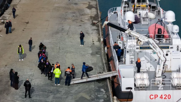 Italiens rechte Ministerpräsidentin Giorgia Meloni lässt ihr «Albanien-Modell» nun überarbeiten. (Foto: Archiv) - © Vlasov Sulaj/AP/dpa