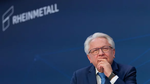 «Die Bundesrepublik Deutschland sorgt dafür, dass ich gut geschützt bin»: Armin Papperger. - © Rolf Vennenbernd/dpa