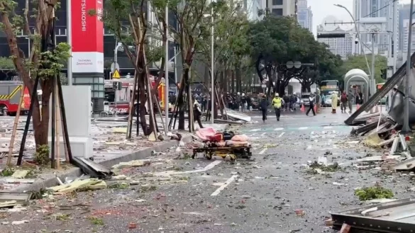 Bei der Explosion wurden mindestens sieben Menschen verletzt. - &copy; Uncredited/TVBS/AP/dpa