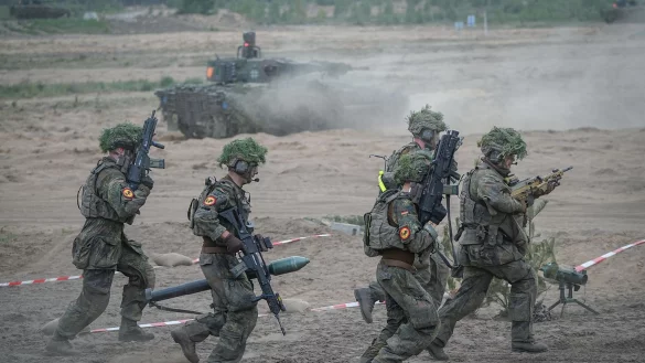 Abschluss der Nato-&Uuml;bung Quadriga 2024 - &copy; Kay Nietfeld/dpa