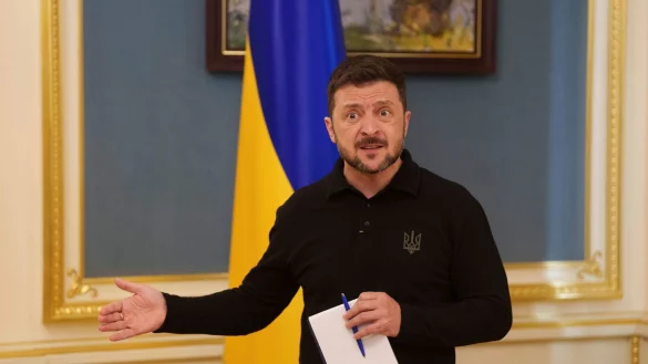 Russland hat Selenskyj zufolge eine Rakete aus nordkoreanischer Produktion bei einem Angriff auf die ukrainische Hauptstadt Kiew eingesetzt. (Archivbild) - &copy; Evgeniy Maloletka/AP/dpa