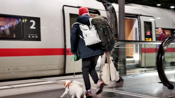 Kunden der Deutschen Bahn k&ouml;nnen Fahrkarten f&uuml;r Hunde ab sofort auch als Online-Tickets kaufen, nicht mehr nur auf Papier. - &copy; Carsten Koall/dpa