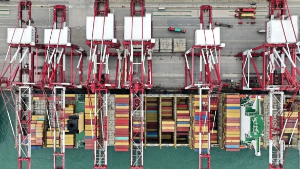 Der IWF erwartet in diesem Jahr kein Abrutschen der Weltwirtschaft in die Rezession. - &copy; Li Ziheng/Xinhua/dpa