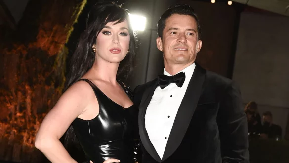 Schauspieler Orlando Bloom und S&auml;ngerin Katy Perry (l) kommen zur Academy Museum of Motion Pictures Gala. - &copy; Dan Steinberg/Invision/AP/dpa