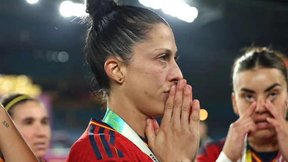 Die Spanierin Jennifer Hermoso erstattete im Kuss-Skandal Anzeige gegen Verbandspr&auml;sident Luis Rubiales. - &copy; Isabel Infantes/PA Wire/dpa