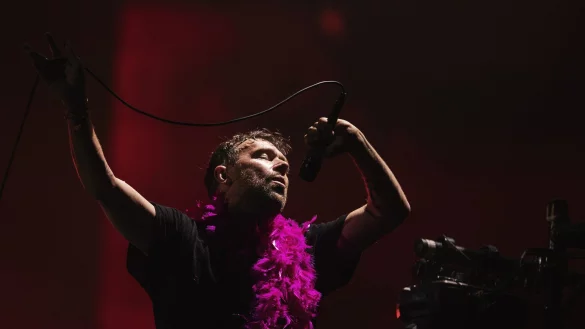 Der Brite Damon Albarn steckt hinter der virtuellen Band Gorillaz. - &copy; Roni Rekomaa/Lehtikuva/dpa