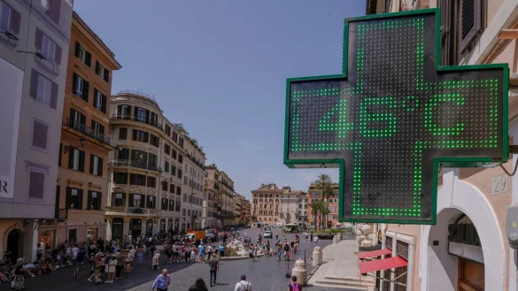 46 Grad in der Innenstadt von Rom am 18. Juli. - &copy; Domenico Stinellis/AP