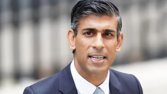 Der britische Premier Rishi Sunak - das &laquo;Trugbild des kompetenten Rishi beginnt sich aufzul&ouml;sen&raquo;, kommentiert die Zeitung &laquo;Telegraph&raquo;. - &copy; James Manning/PA Wire/dpa