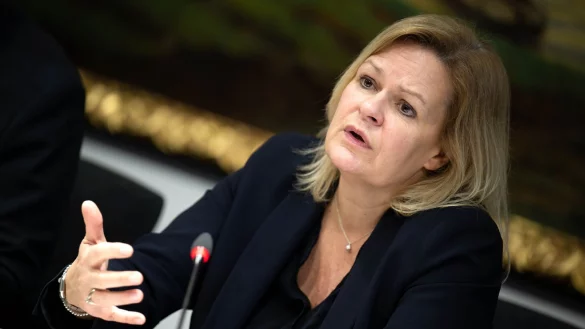 Setzt auf eine umfassende Reform der europ&auml;ischen Migrationspolitik: Bundesinnenministerin Nancy Faeser. - &copy; Sina Schuldt/dpa