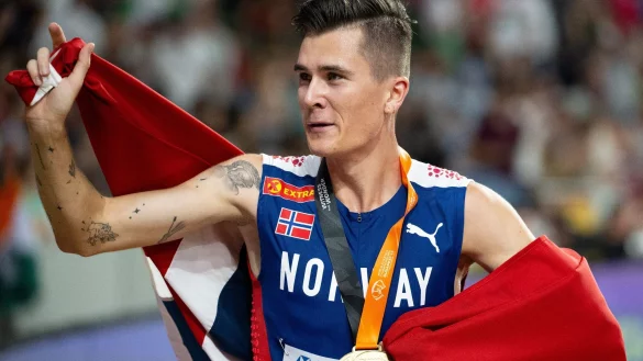 Der Norweger Jakob Ingebrigtsen sicherte sich die Goldmedaille &uuml;ber 5000 Meter. - &copy; Sven Hoppe/dpa